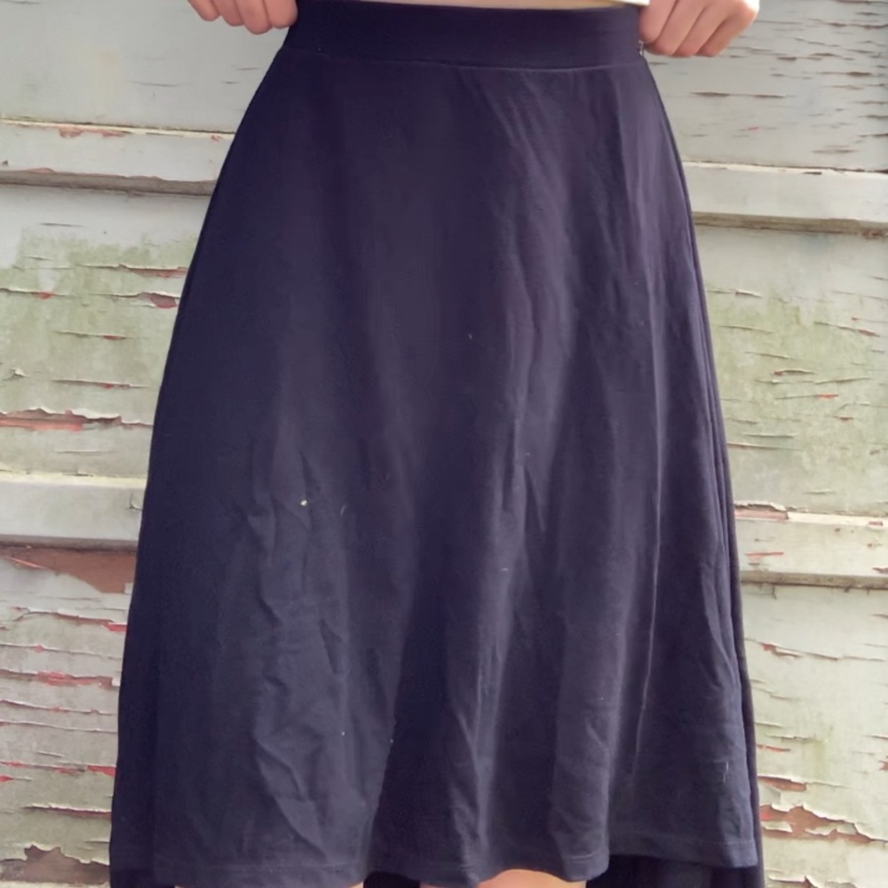 Guess Black A Line Hi-low skirt